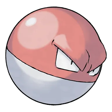 official artwork of voltorb